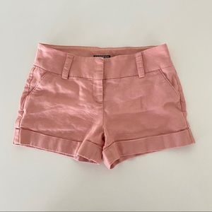 Express Pink Cuffed Editor Shorts